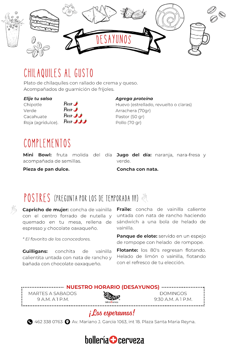 Chilacayote. Bolleria + Cerveza Menu - Image 3